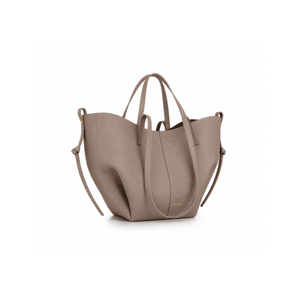 Polene Cyme Mini Edition Getextureerd Taupe
