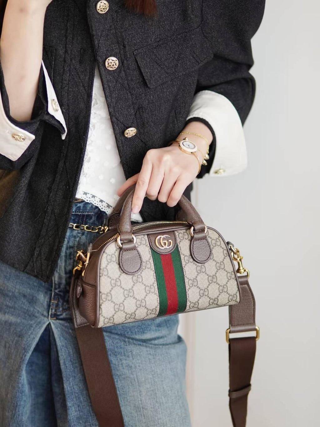 Mini sac à main Boston luxe léger