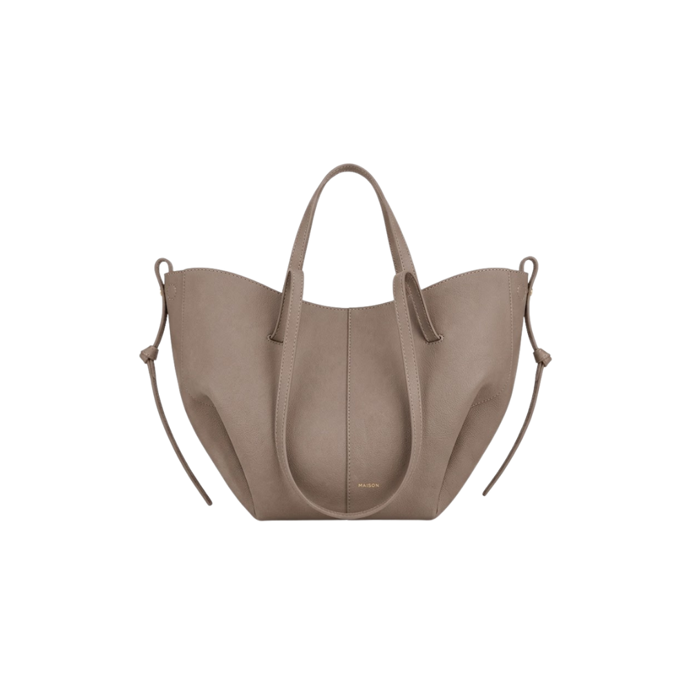 Polene Cyme Mini Edition Getextureerd Taupe